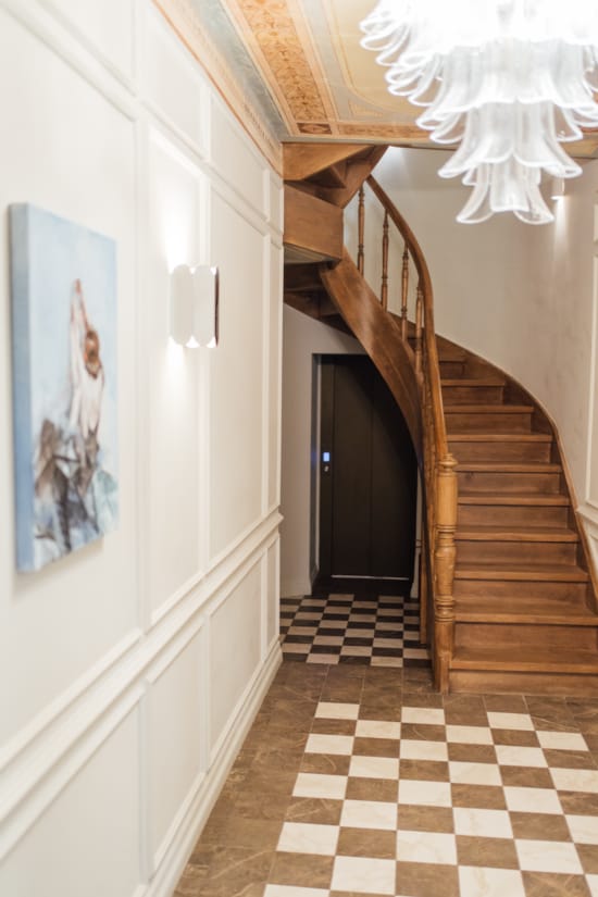 a staircase in a house