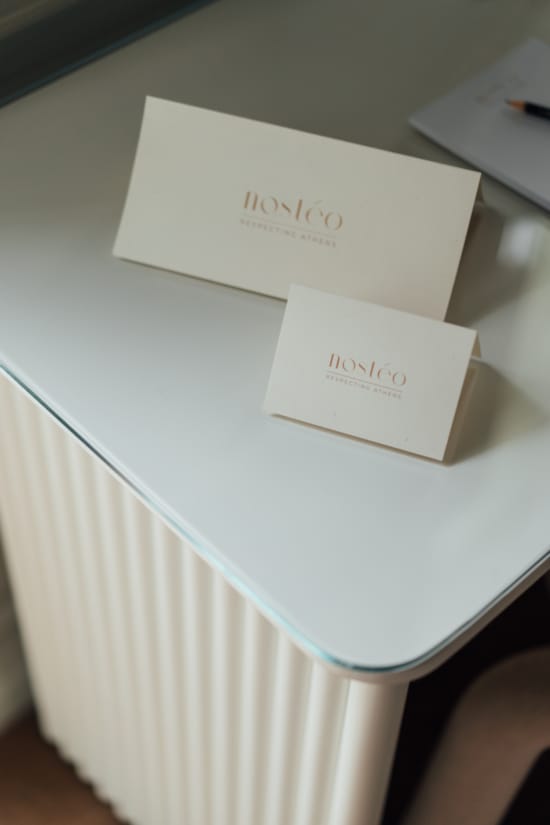 a stack of white boxes