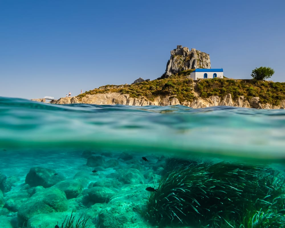 a house on a small island