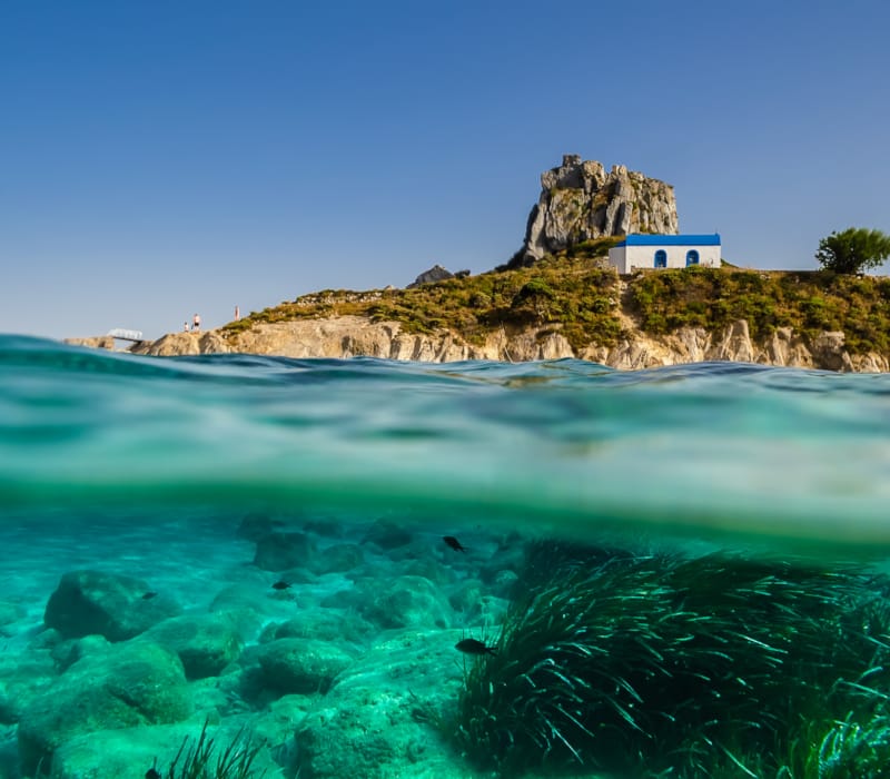 a house on a small island