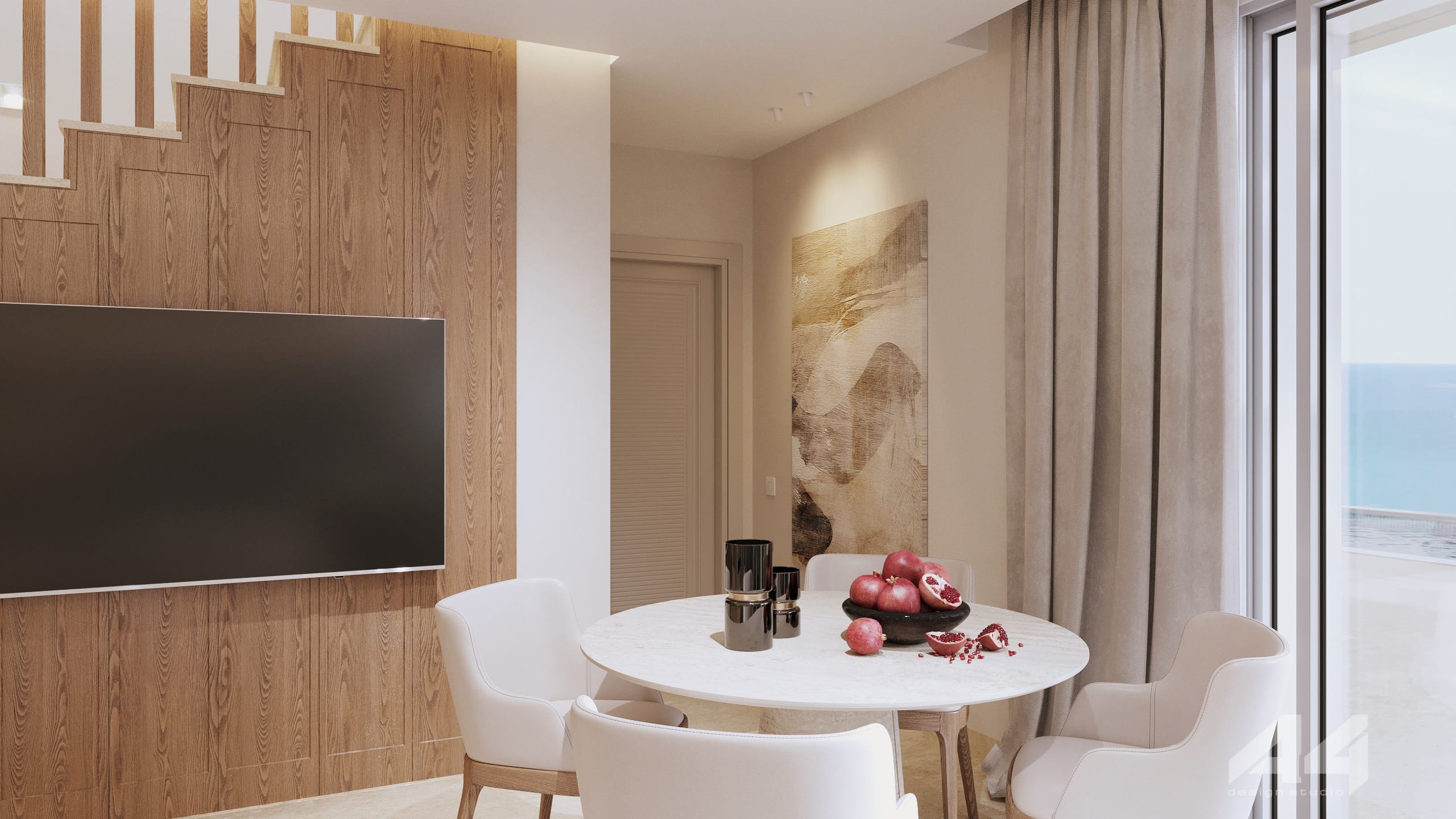 a table with food on it