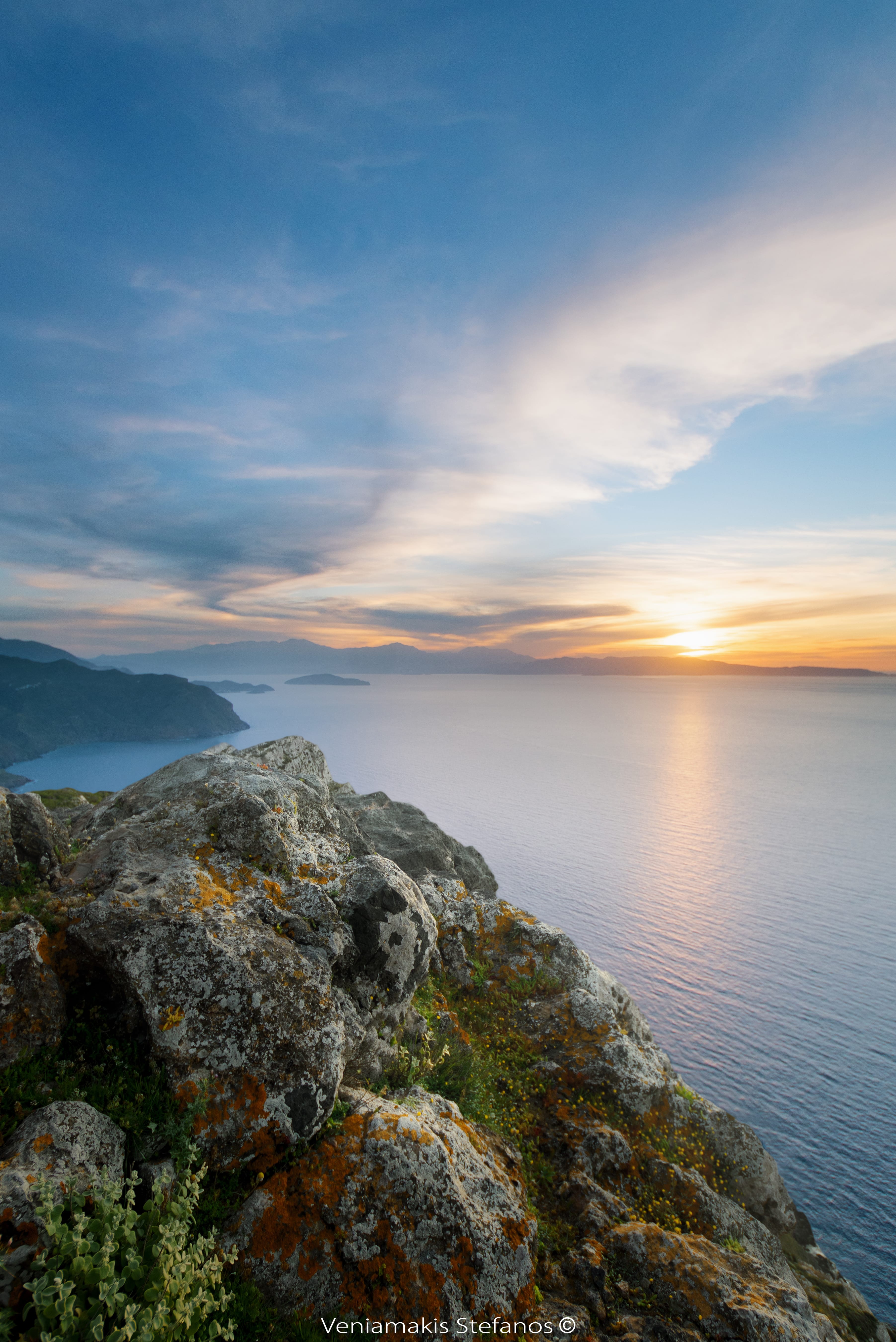 a rocky cliff overlooking the ocean