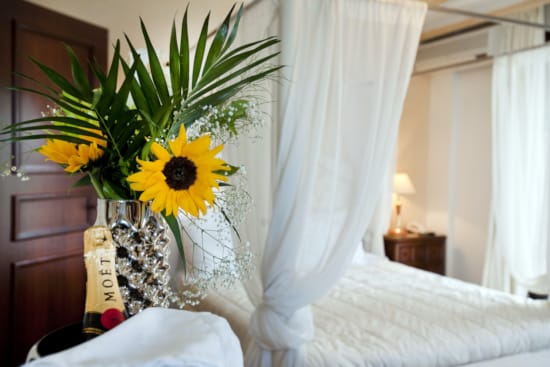 a vase with yellow flowers