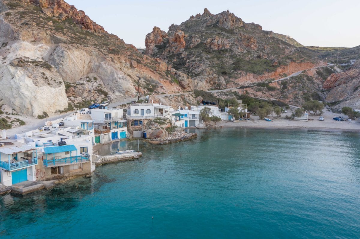 a town on the edge of a cliff