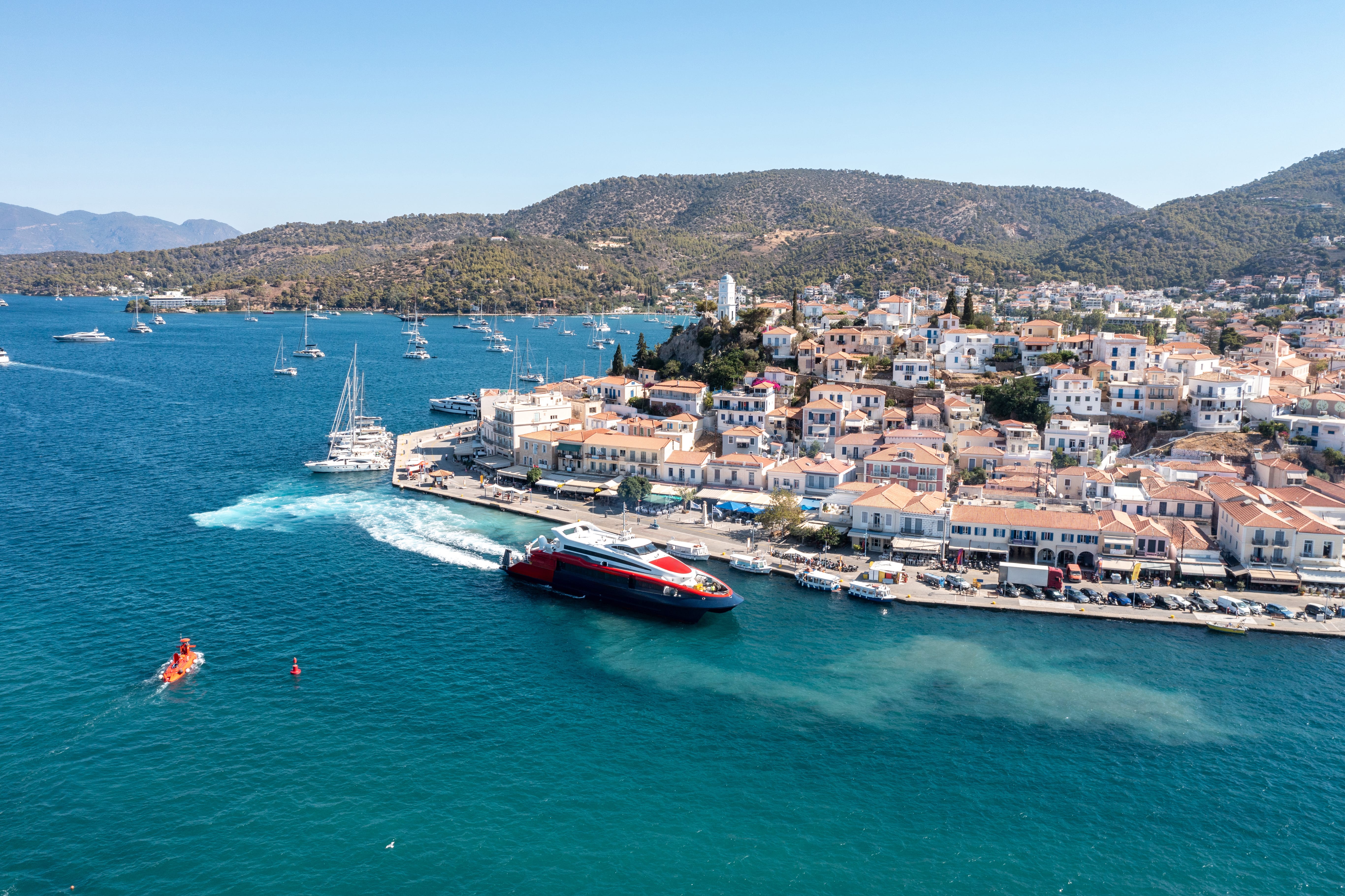 greece-aerial-drone-view-of-poros-island-in-saro-2024-08-20-00-23-23-utc