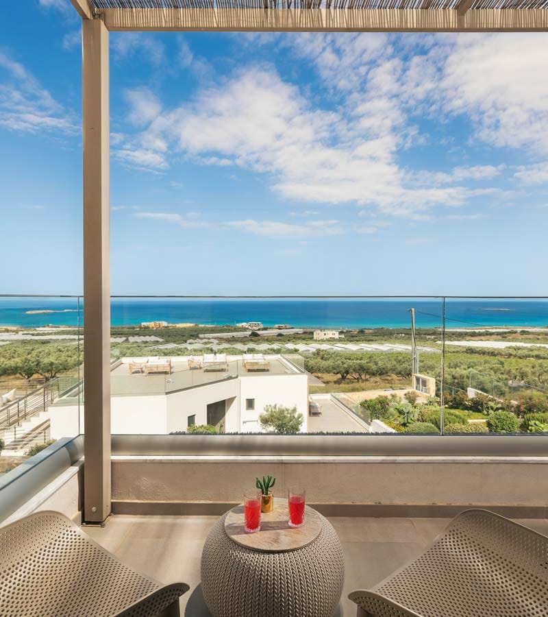 a view of the ocean from a balcony