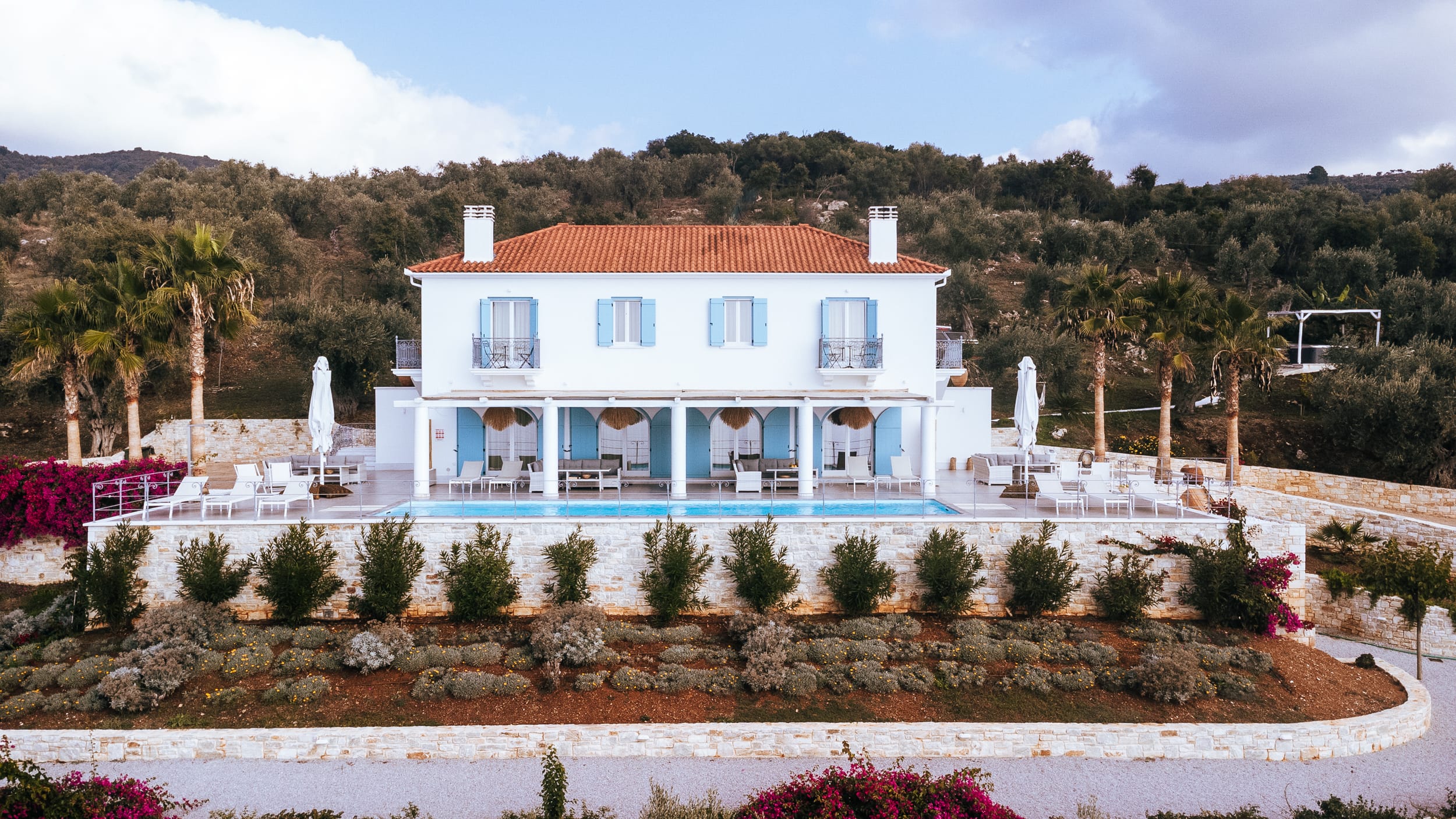 a house with a large yard