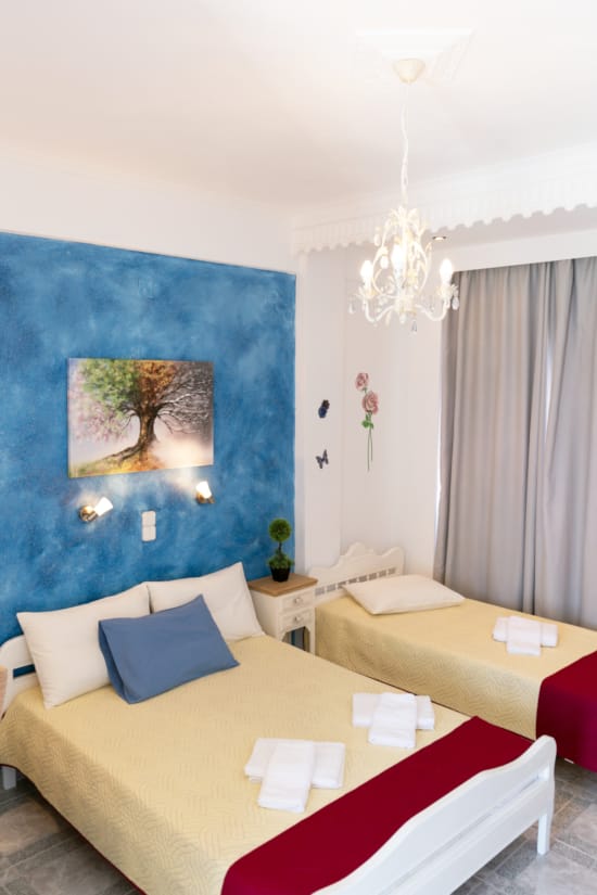 a room with a bed and a couch