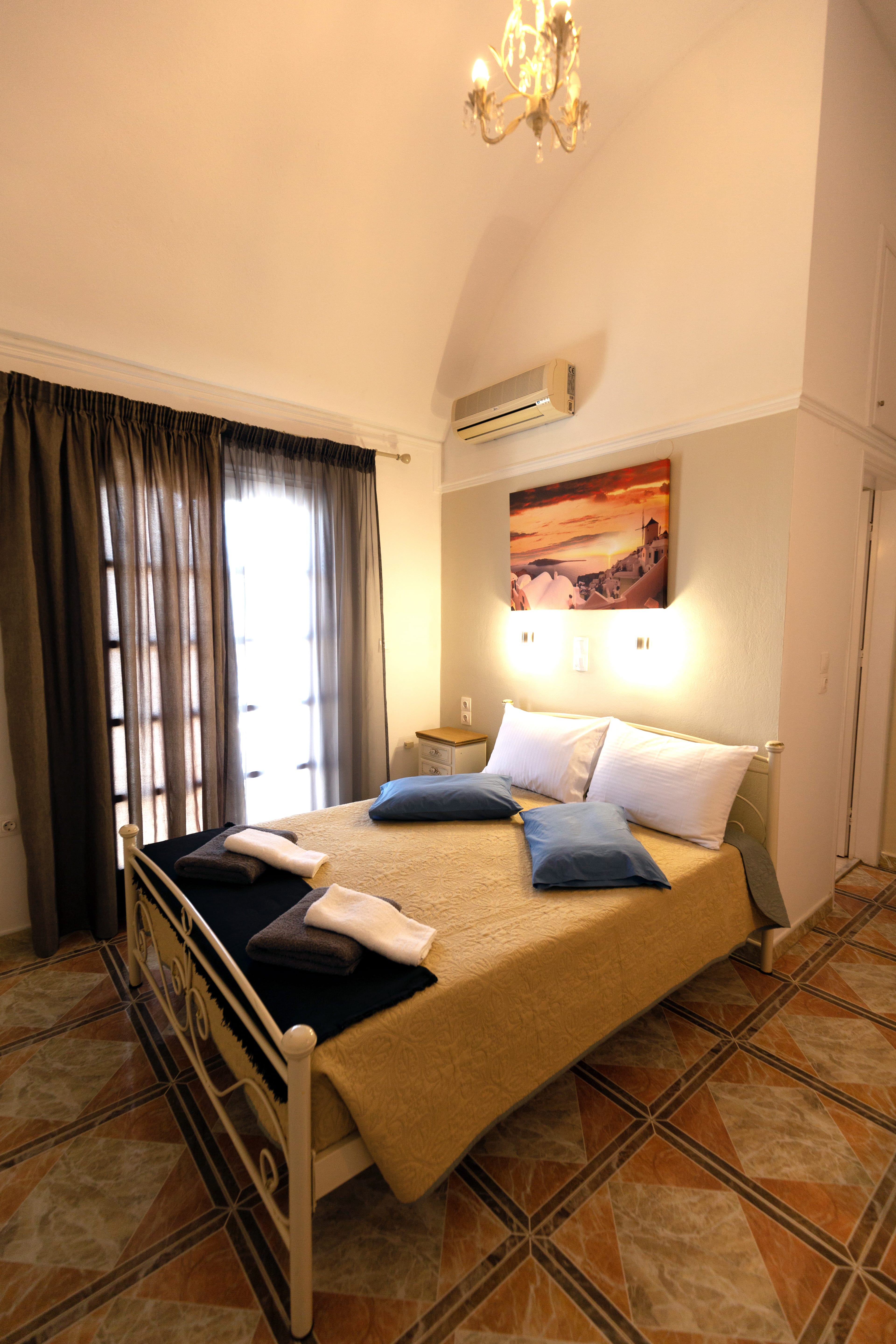 a bed with pillows and pillows