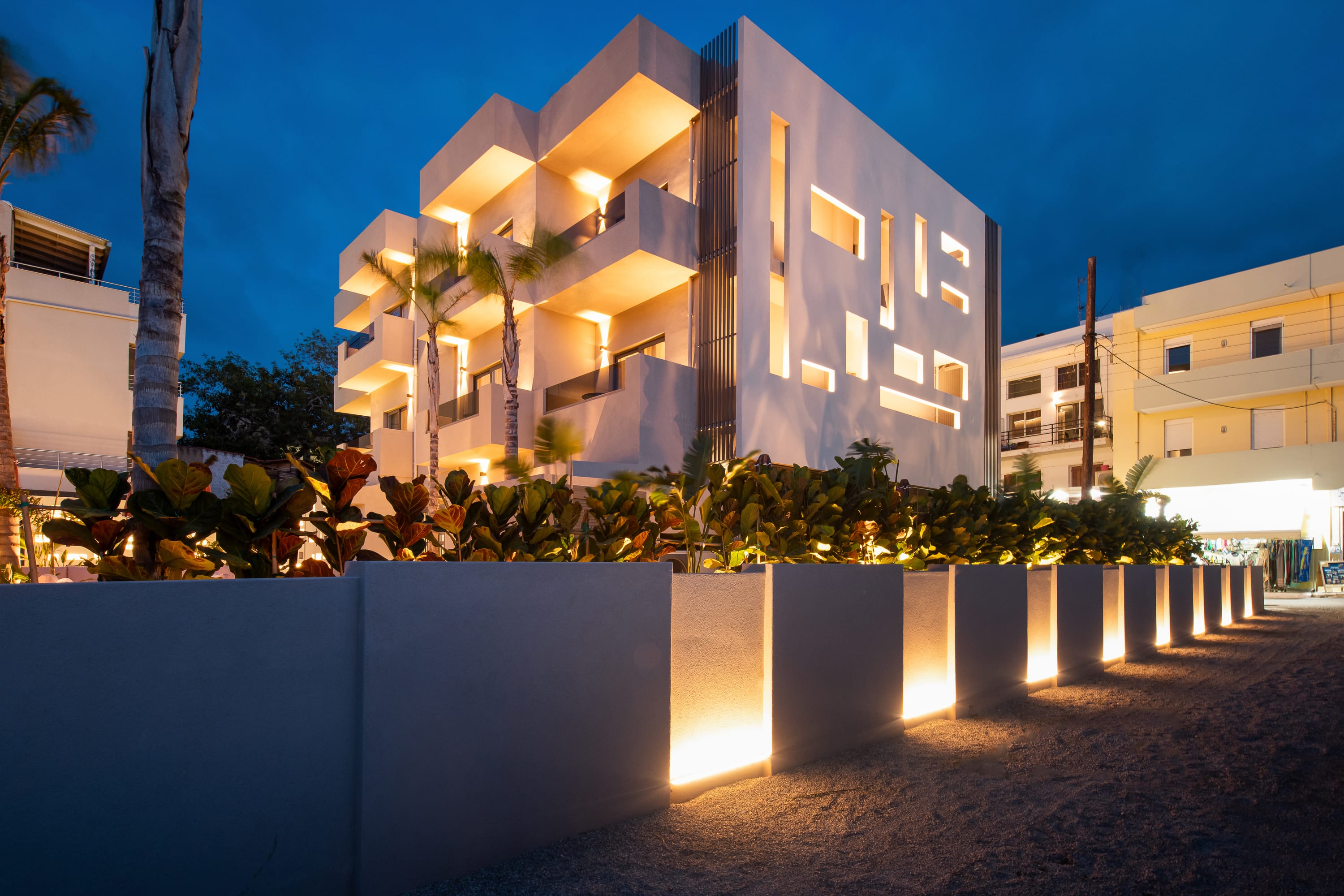 a building with a sign on it