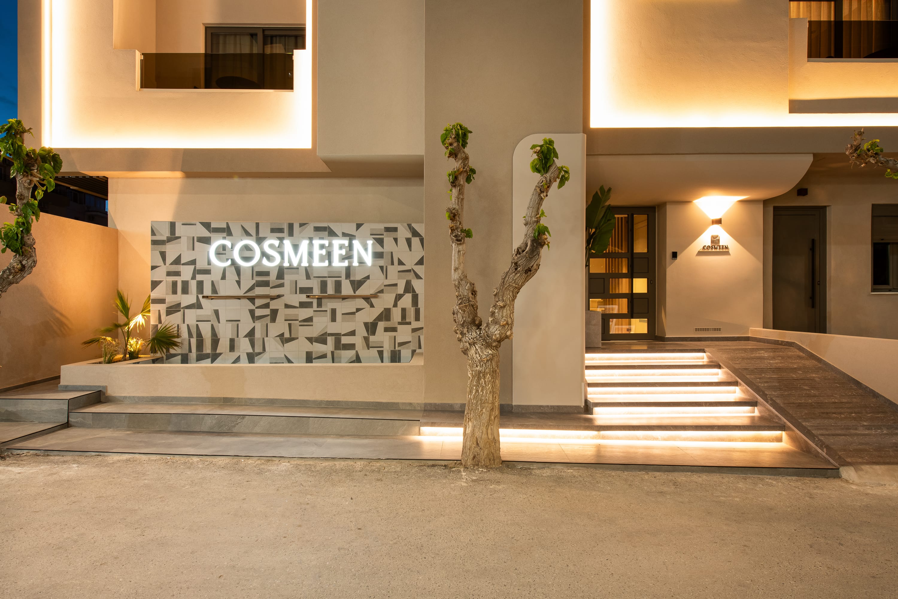 a building with a sign on the wall