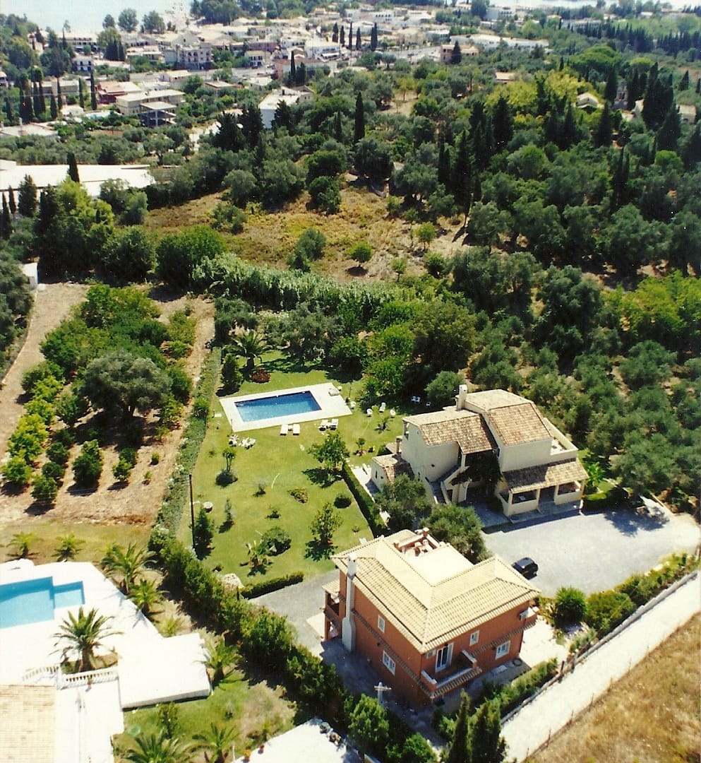 aerial view of a building