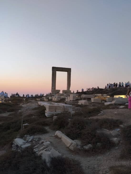 a large stone structure in a desert