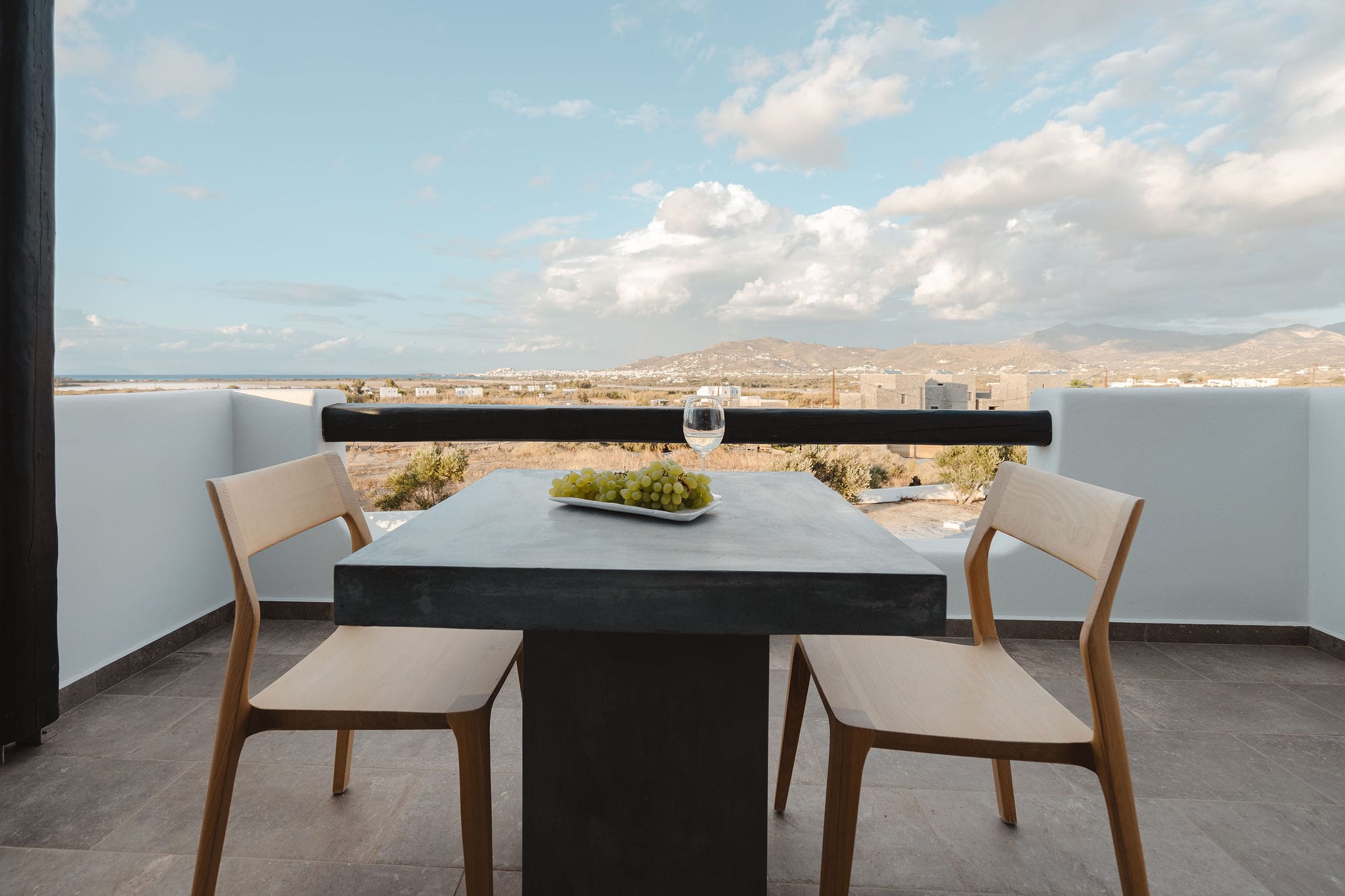 a table with chairs around it