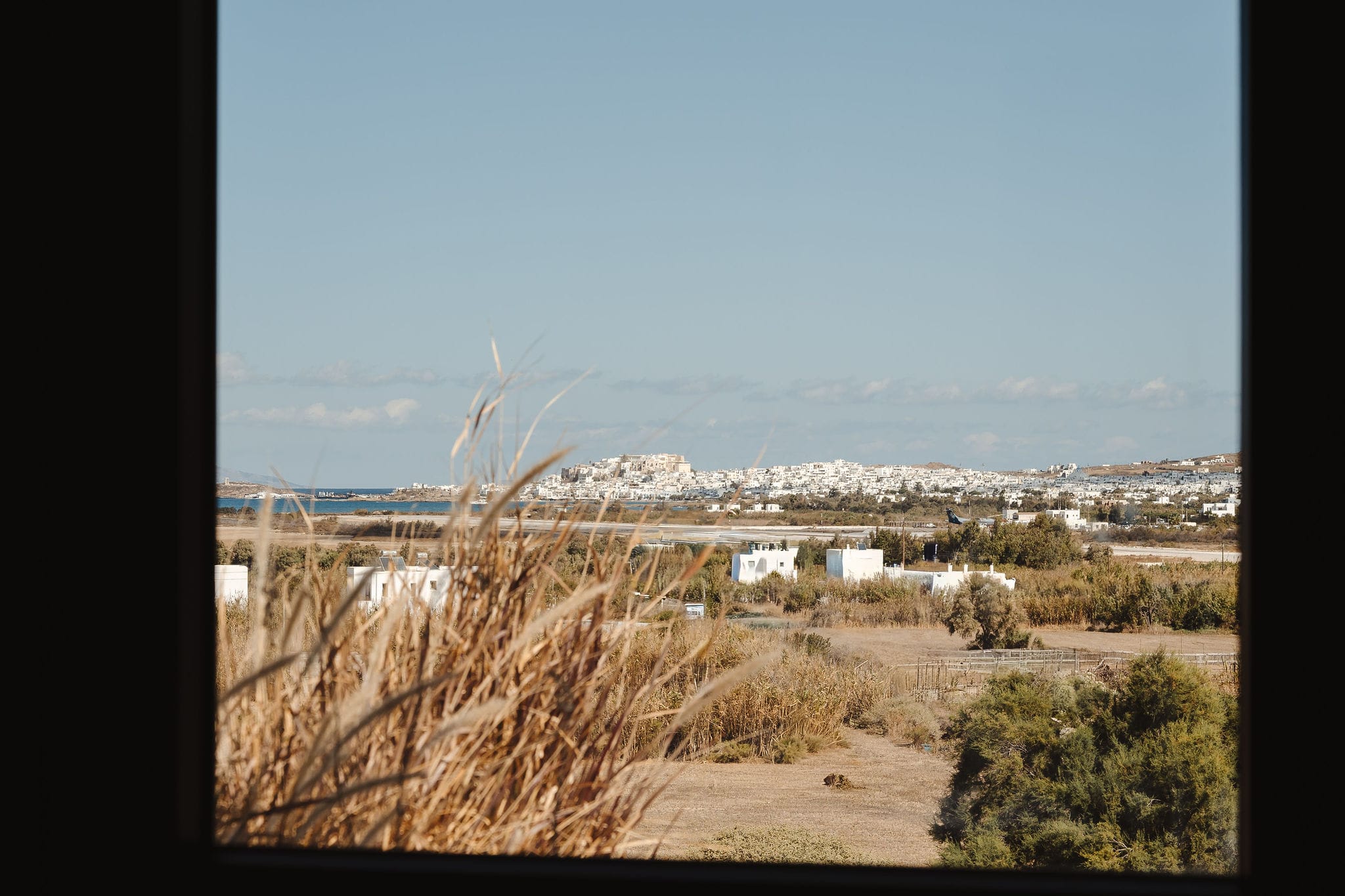 a view of a city from a window