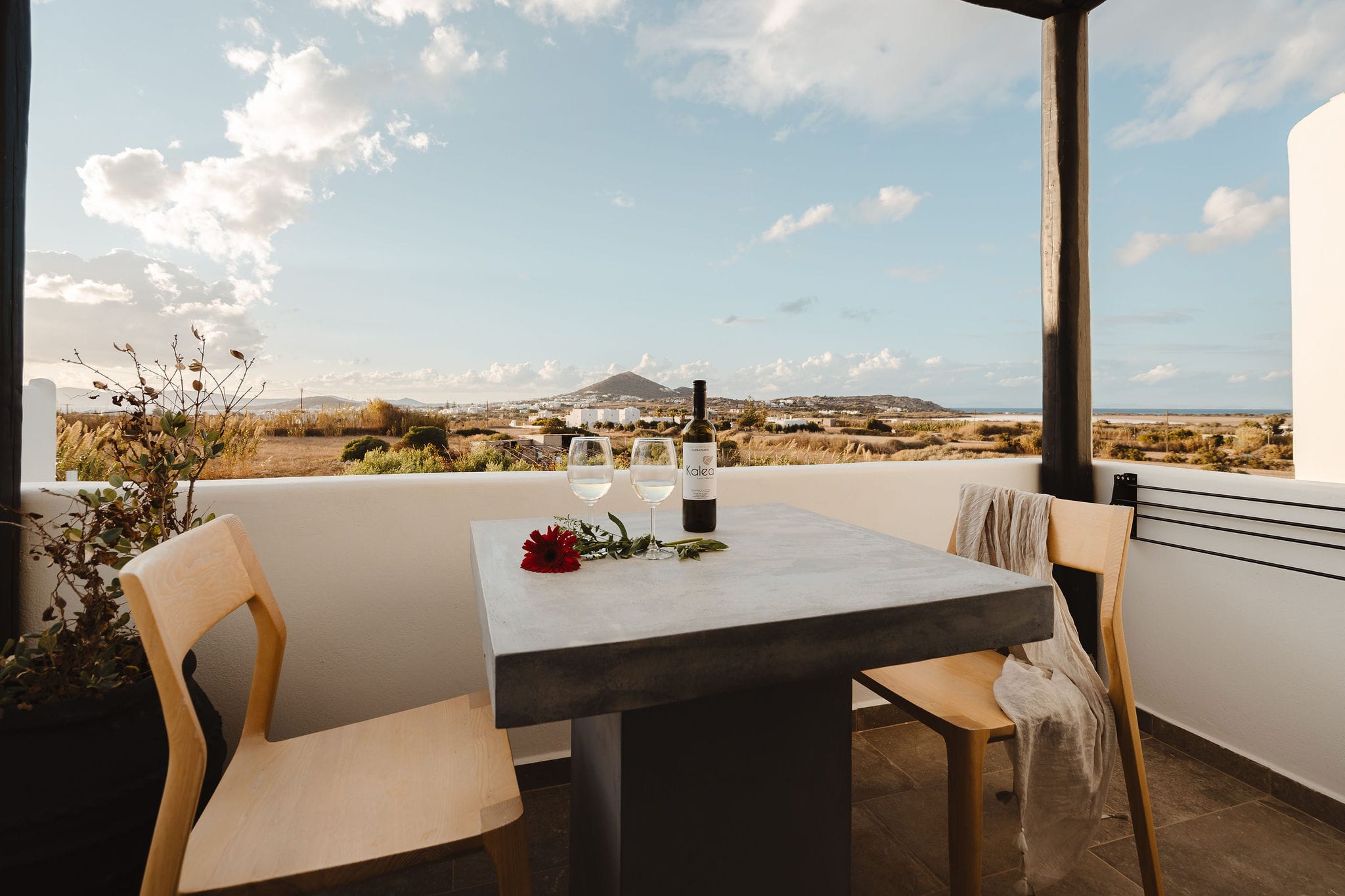 a table with chairs around it