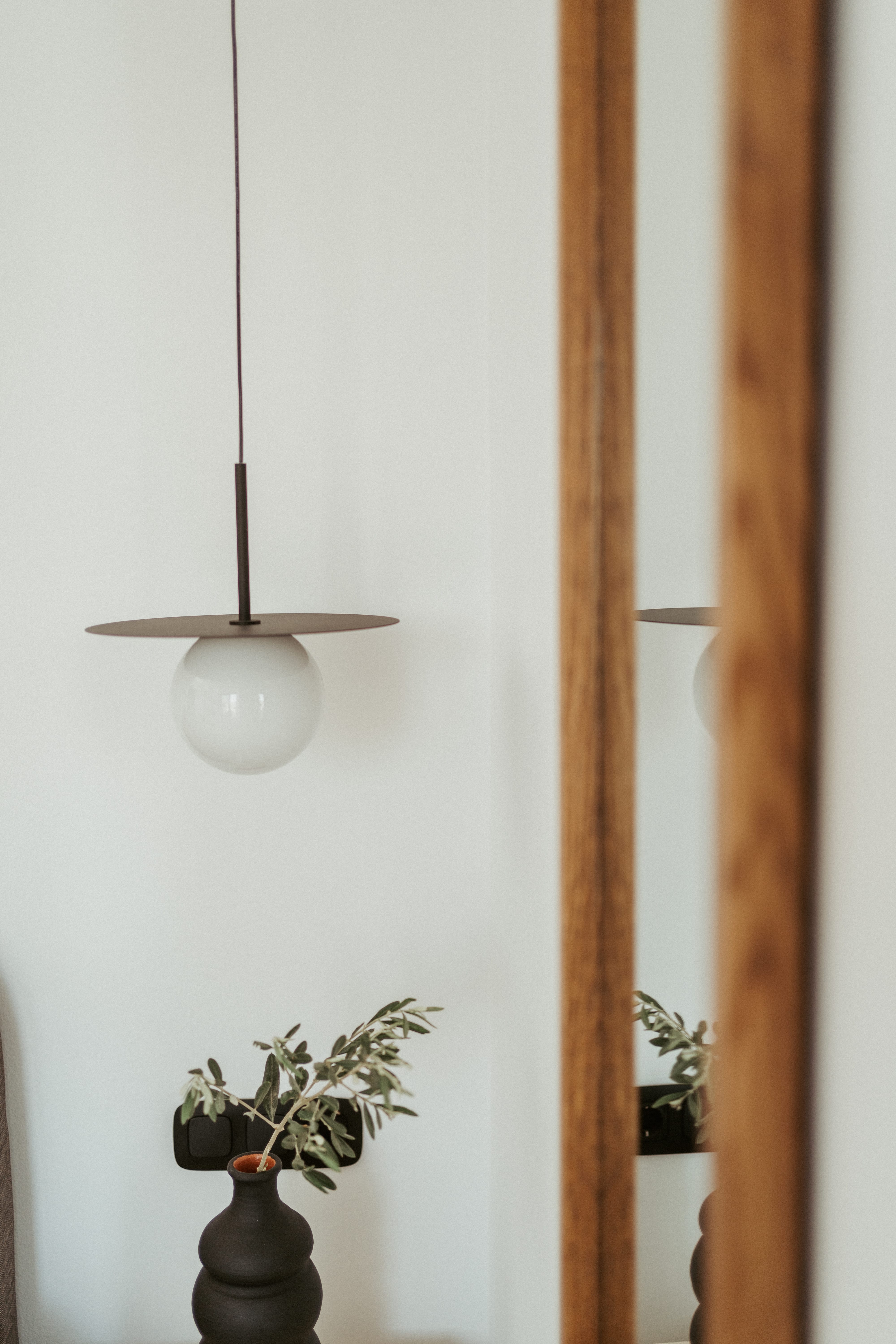 a lamp from a ceiling