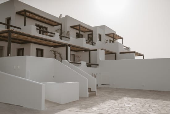 a building with a few balconies