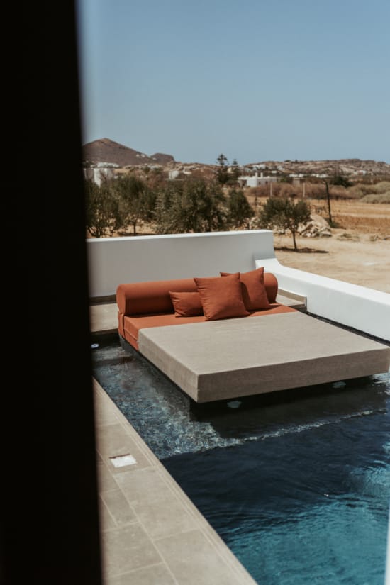 a couch on a balcony