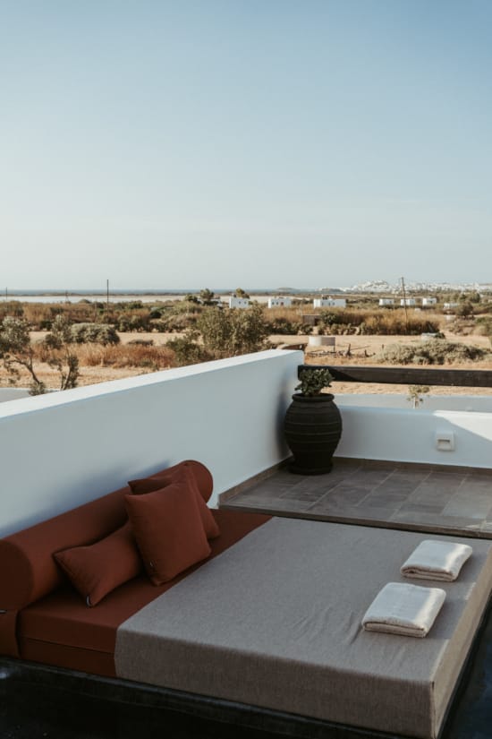 a balcony overlooking a city