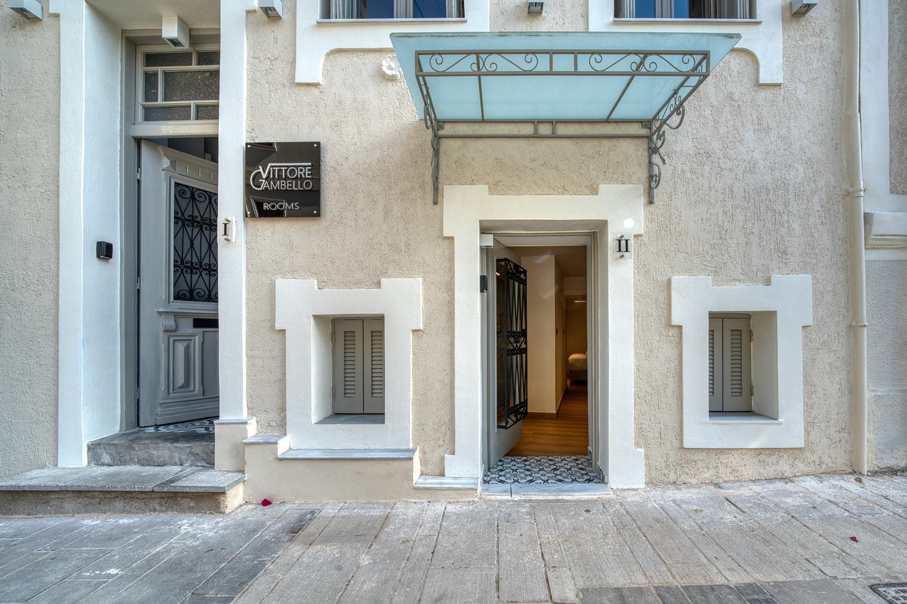 a building with a sign on the front