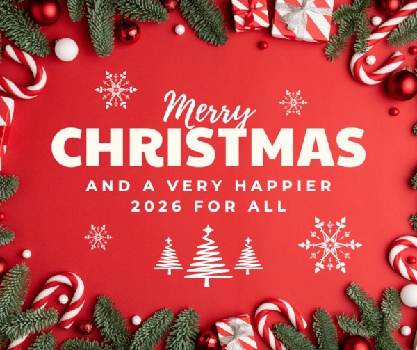 a red box with white text