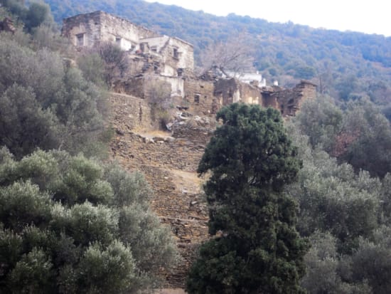a building on a hill