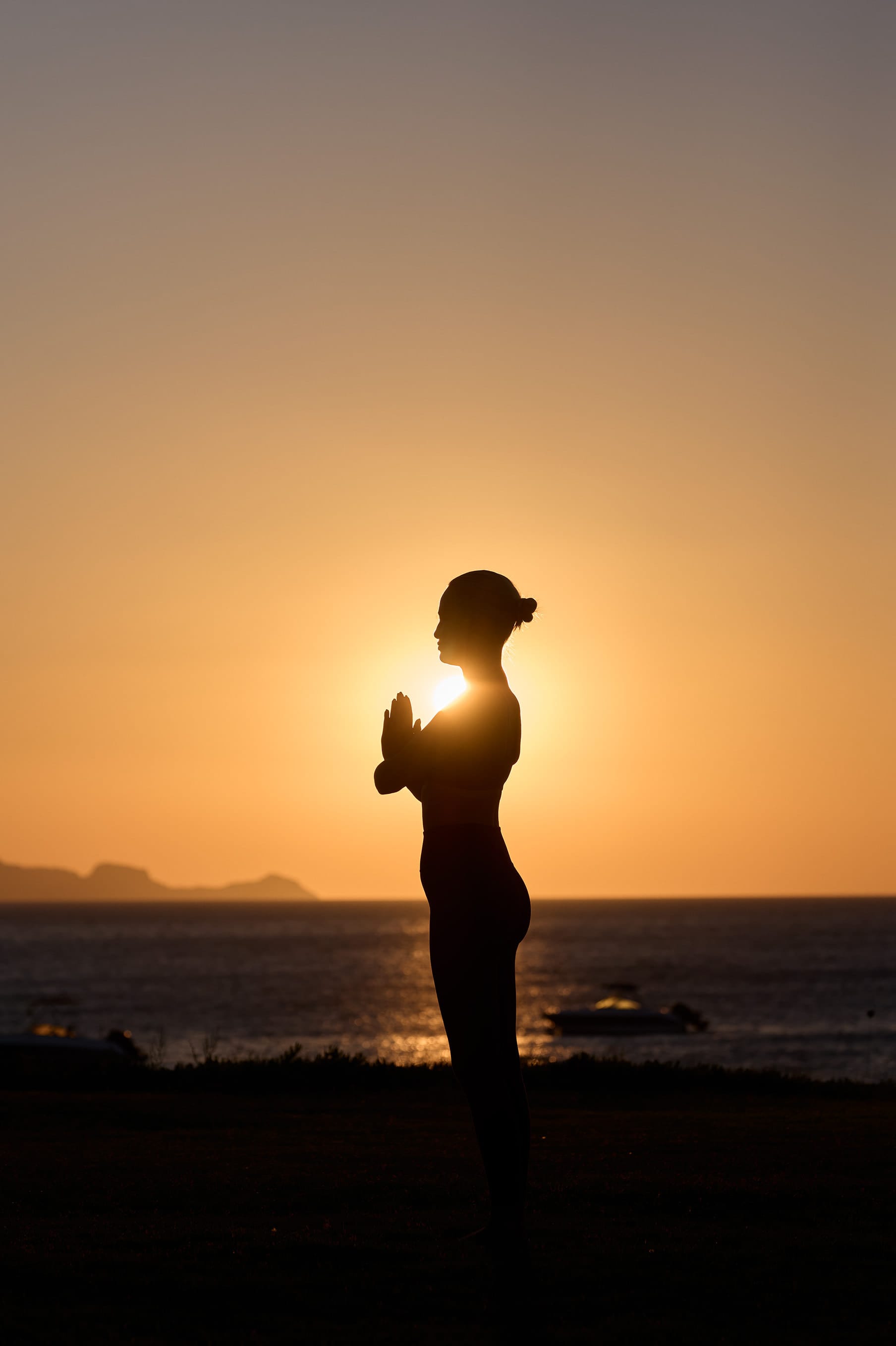 a person standing on a beach