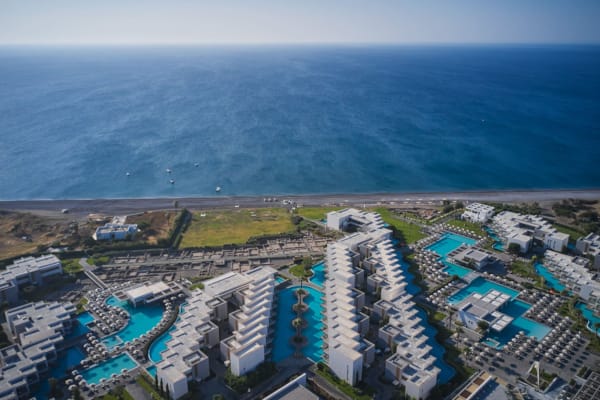 a high angle view of a city