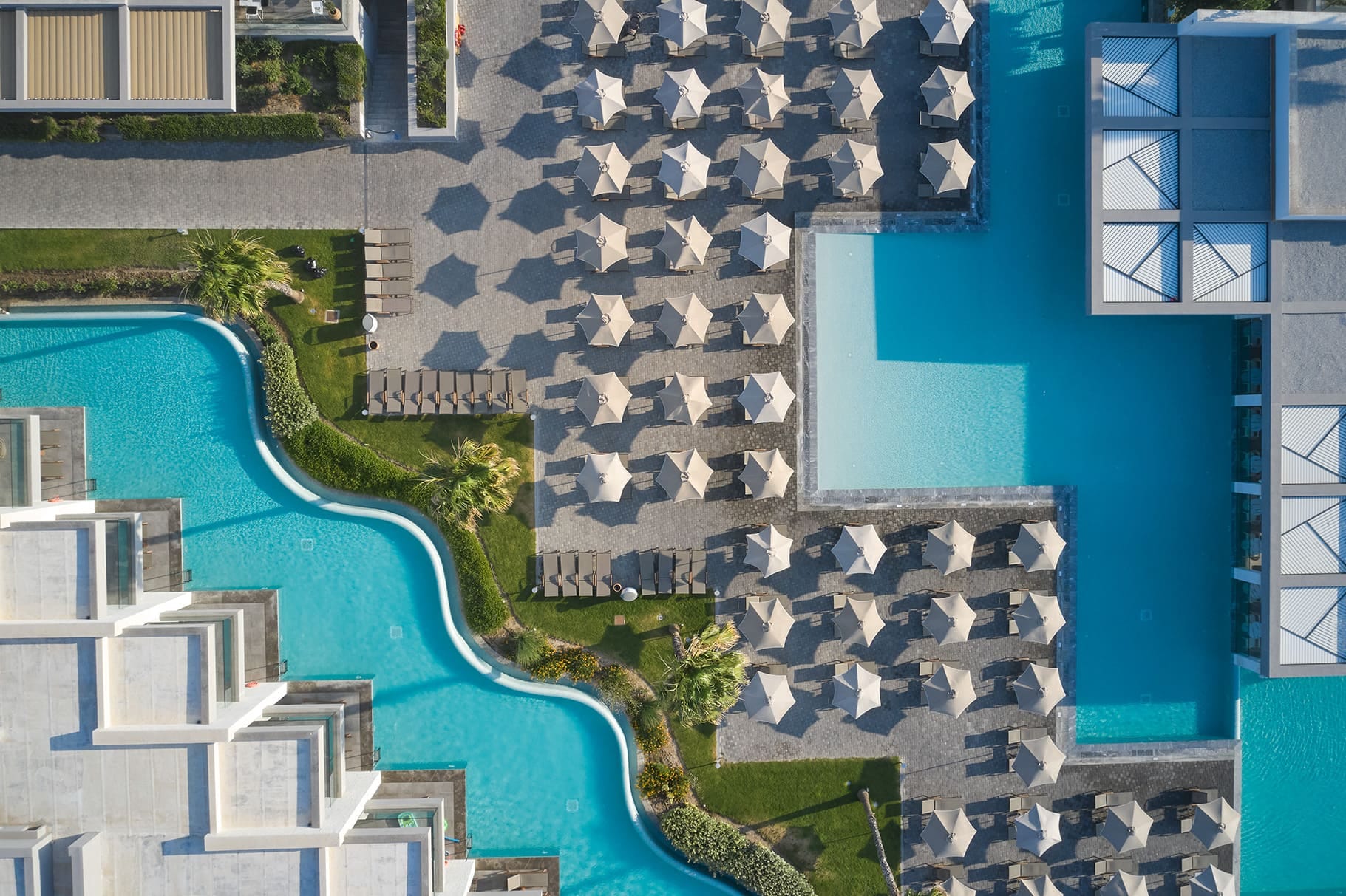 a blue house with a staircase