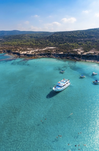 a group of boats on a body of water