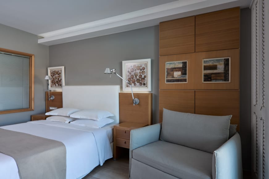 a room with a bed and a couch