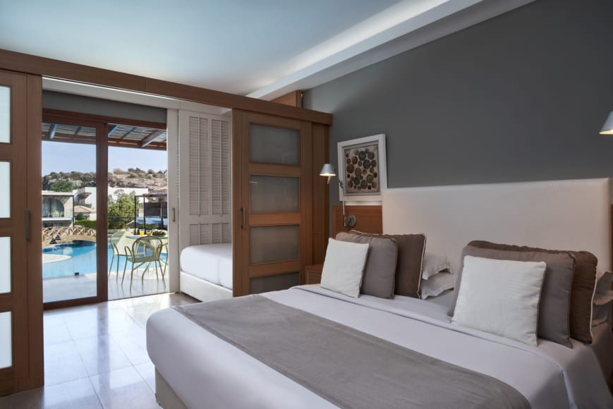 a room with a couch and a window