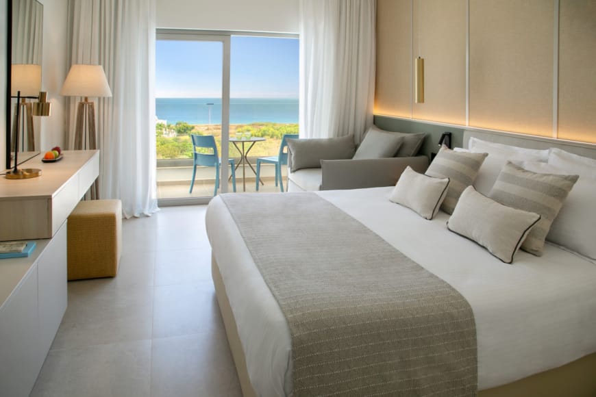 a bed in a room