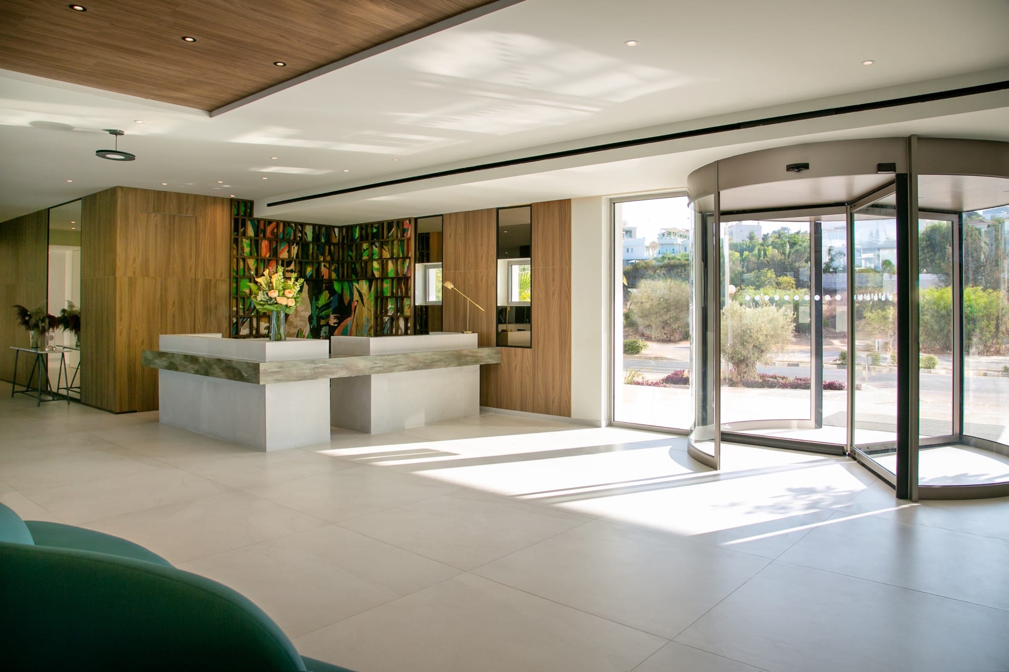 a modern looking living room