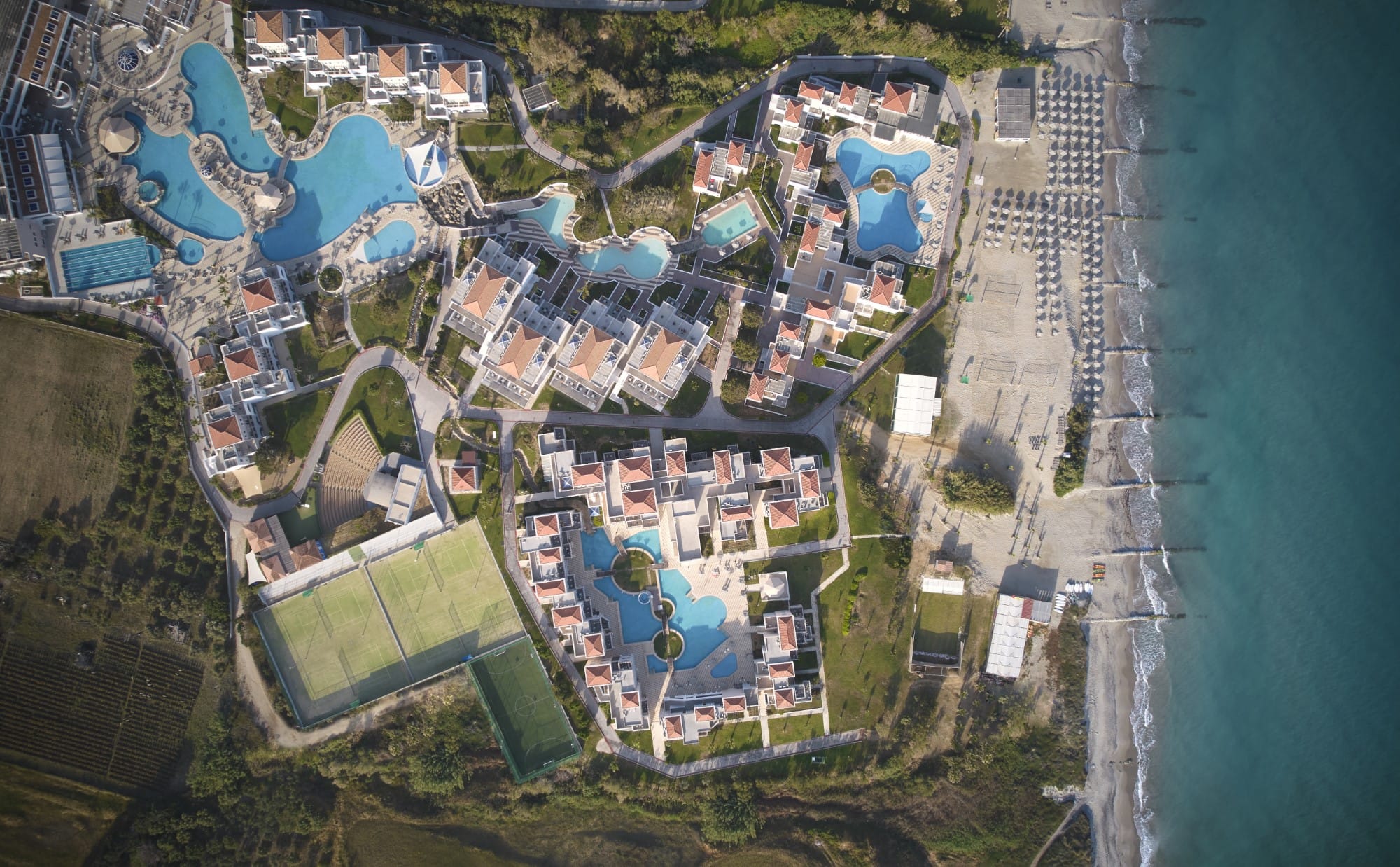 aerial view of a city