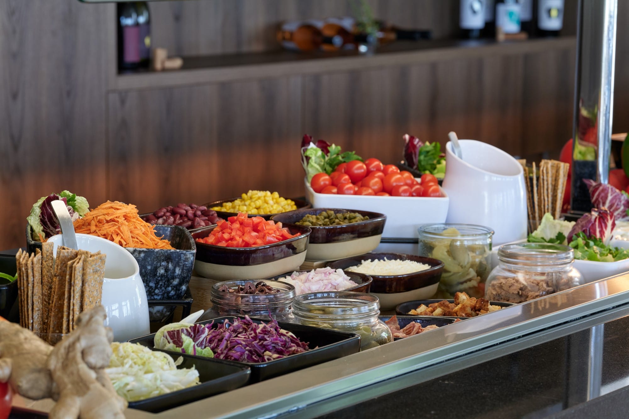 a table full of food