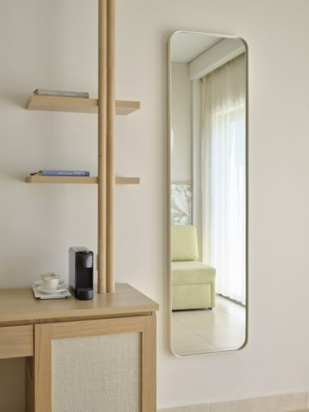 a mirror on a wall