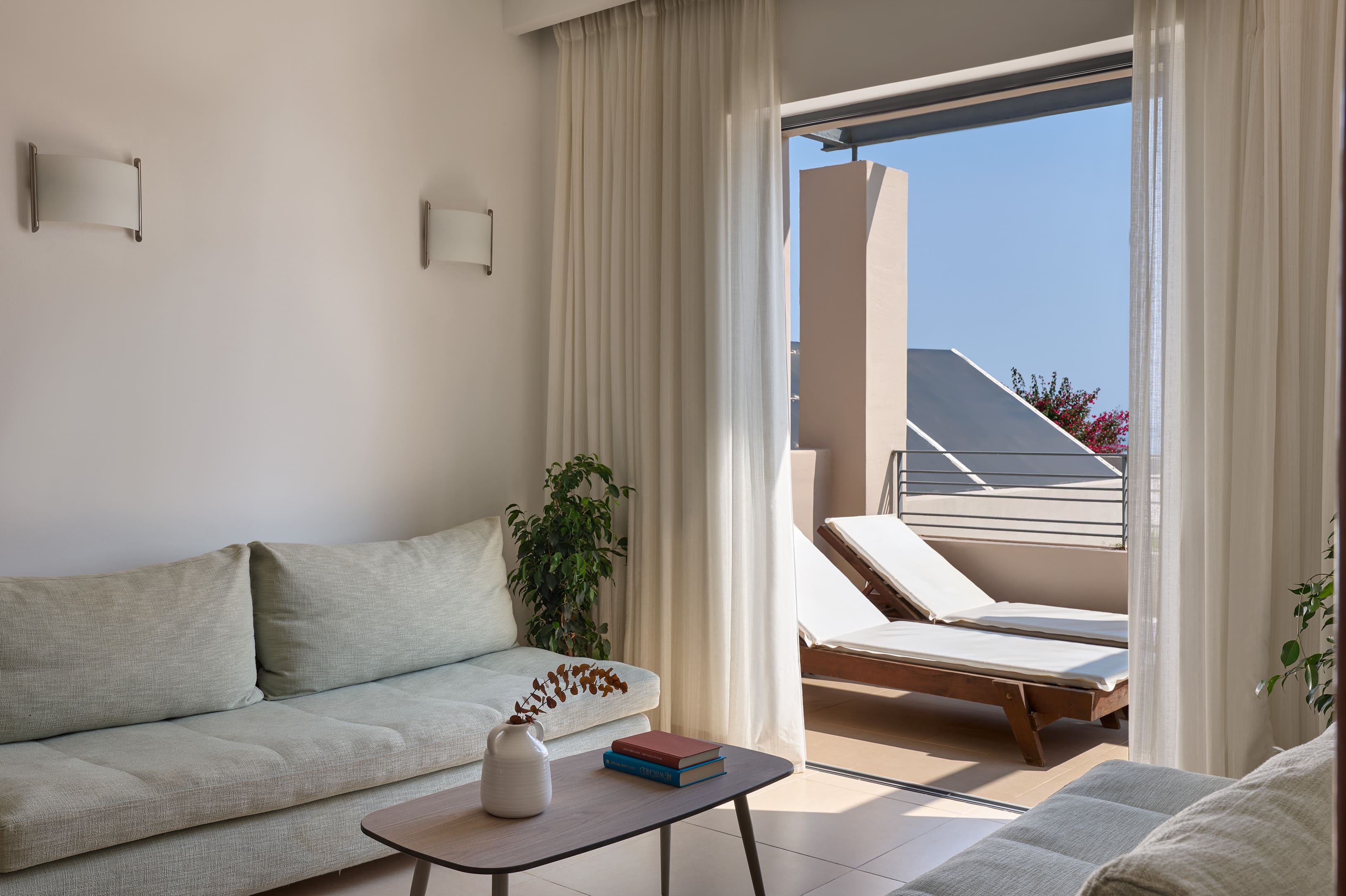 a living room with a window