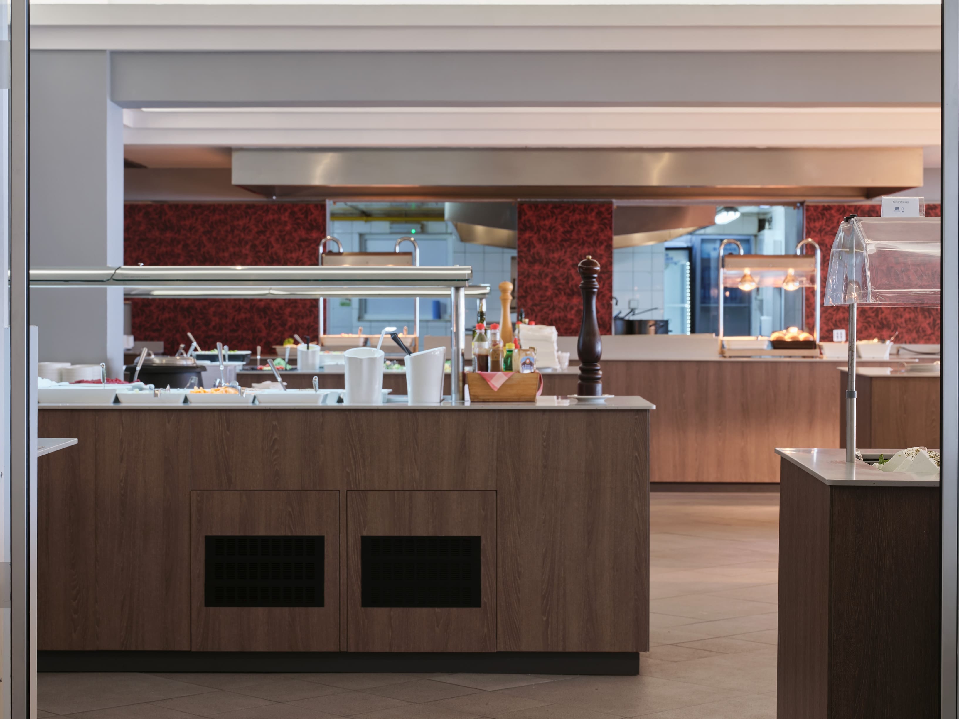 a kitchen with a large island