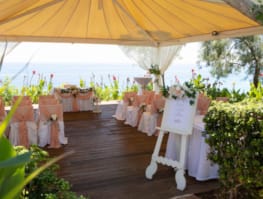 a table set for a wedding
