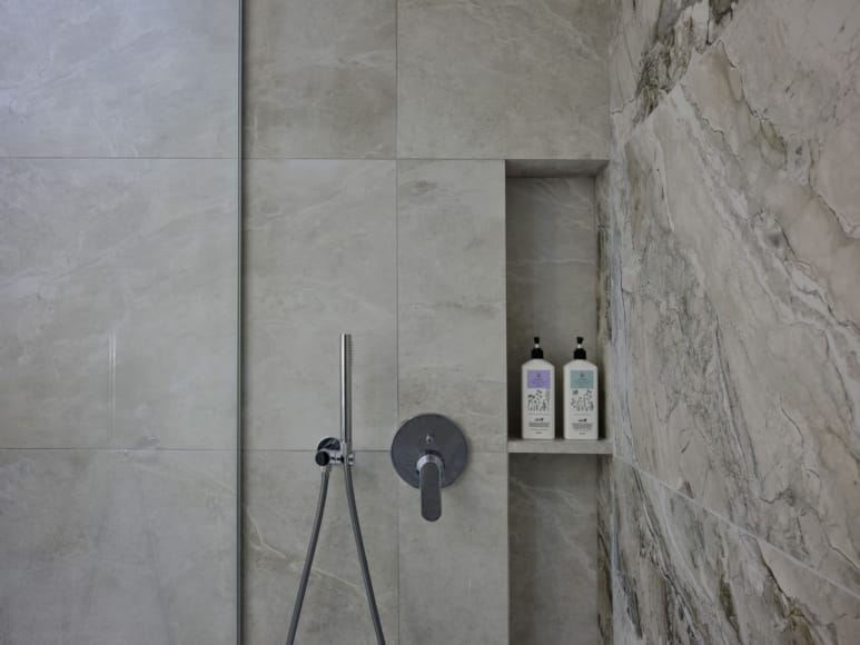 a couple of bottles on a shelf