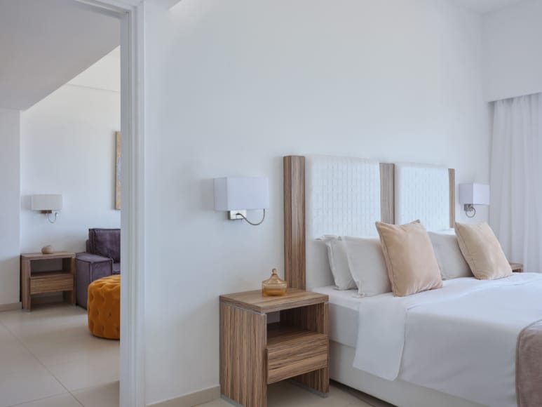 a white couch in a room