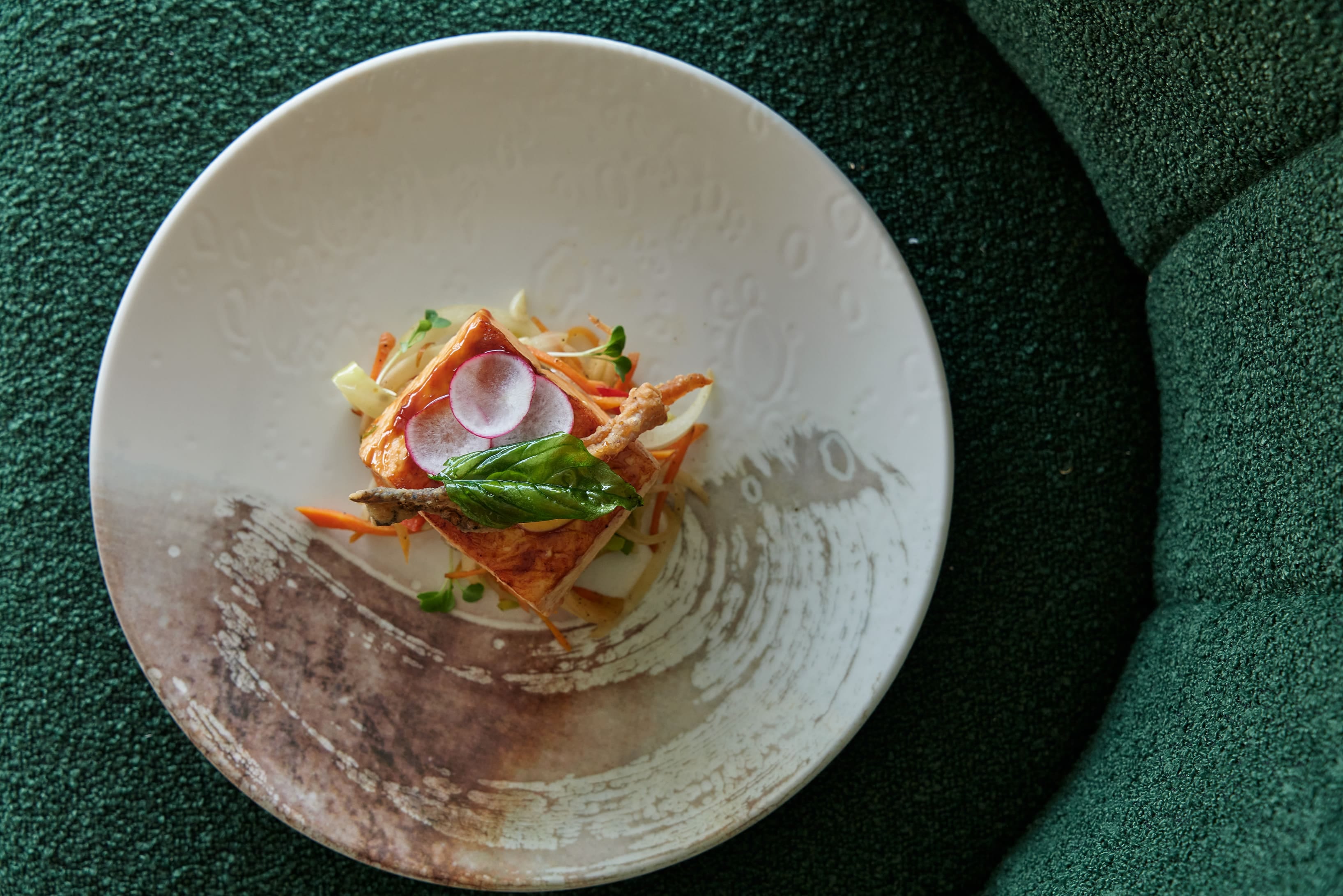 a plate of food