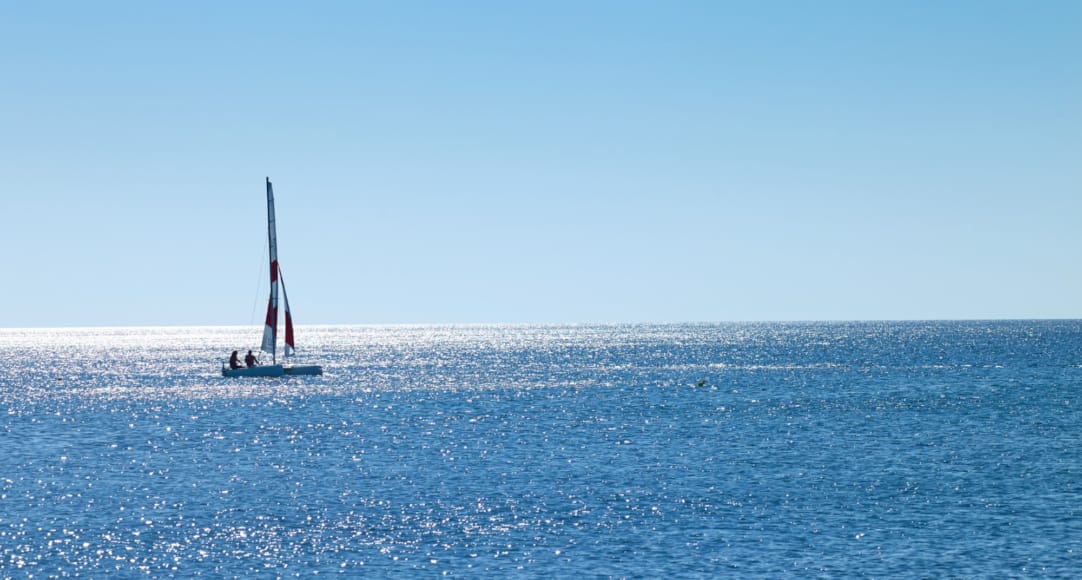 a sailboat on the water