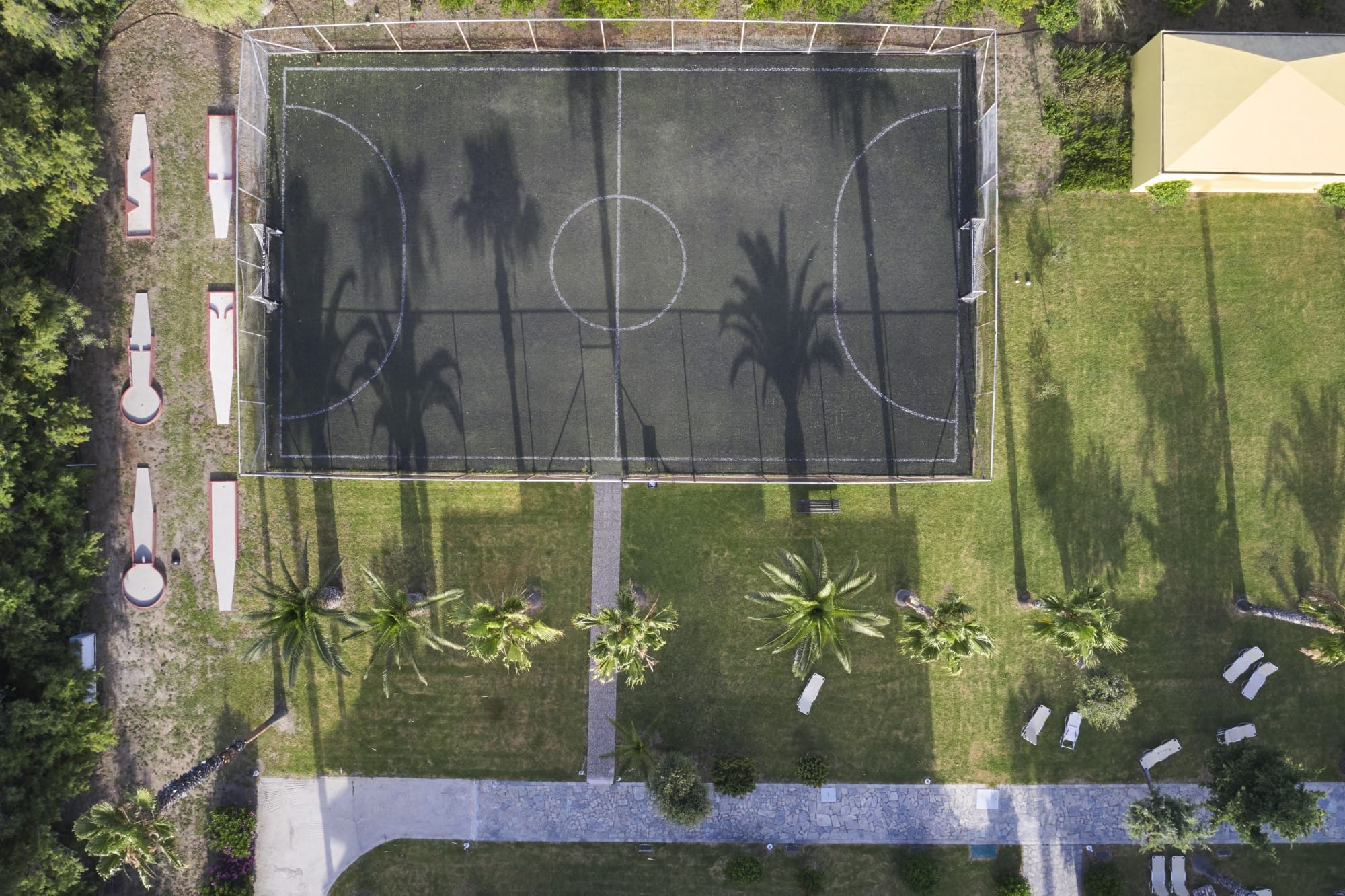 a sign on the ground