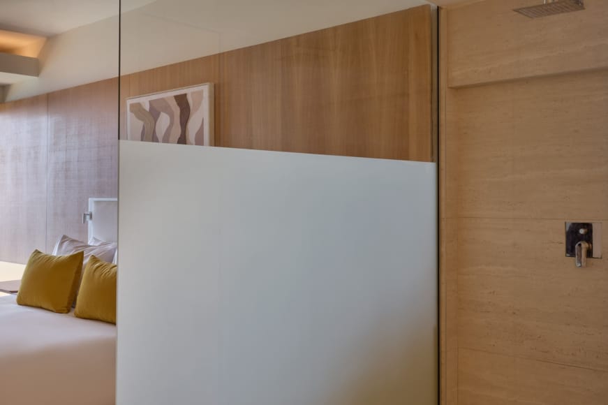 a white refrigerator in a room