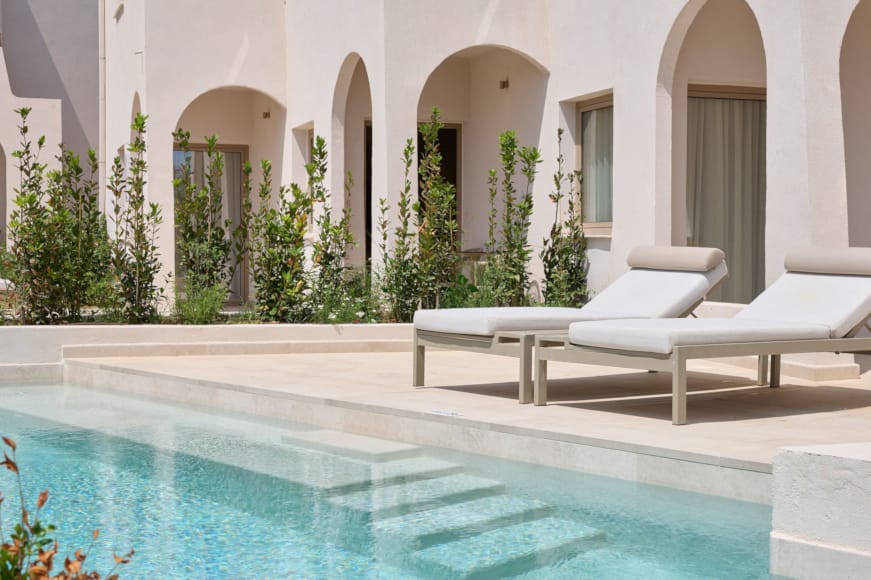 a pool in a room