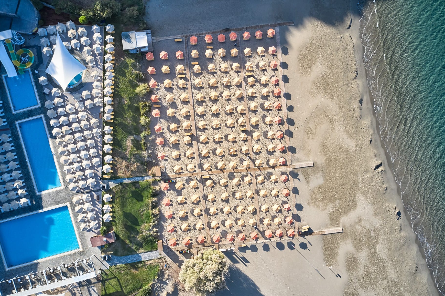 a large brick building with a tower