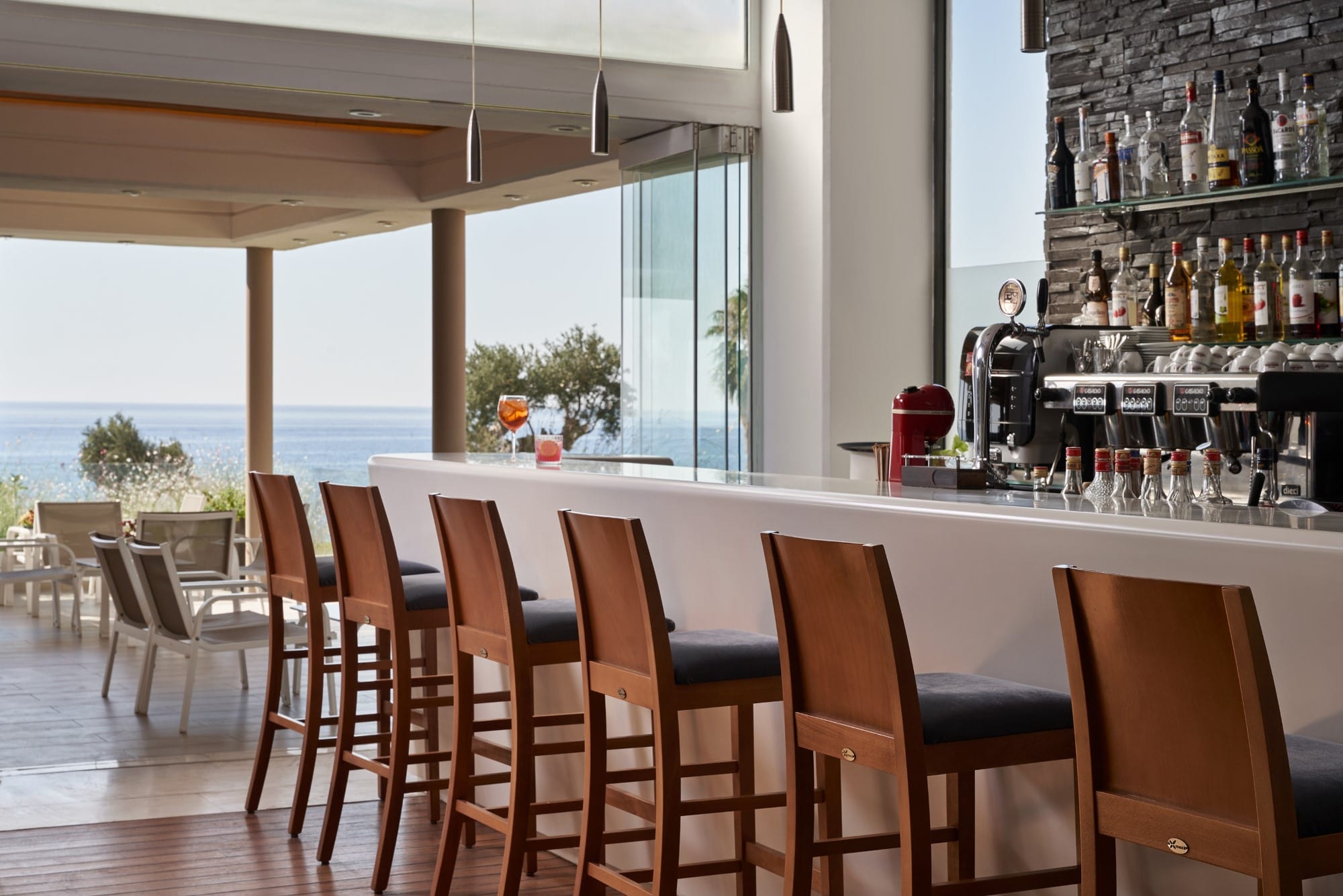 a table with chairs around it